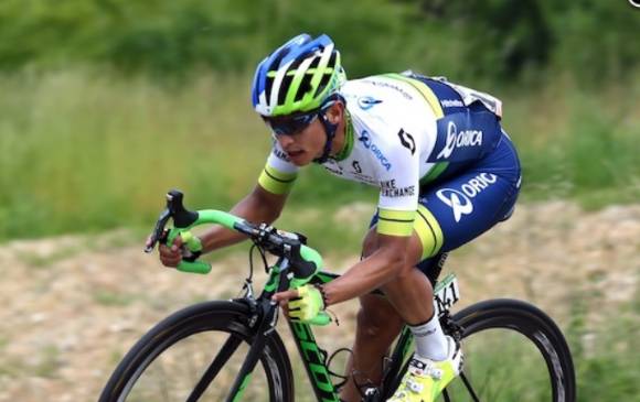 Esteban Chaves sigue concentrado en el Giro. En la montaña, el fin de semana, buscará descontar tiempo. FOTO cortesía ORICA