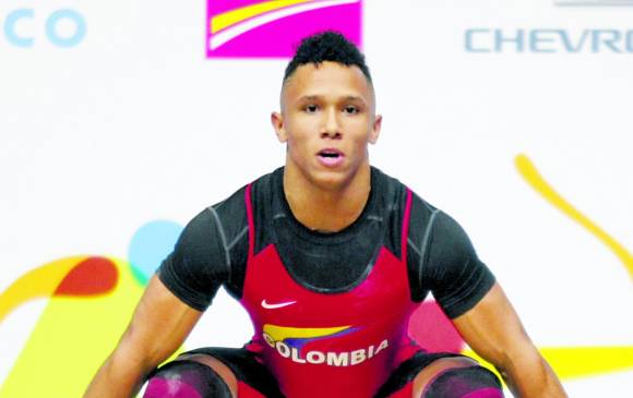 Luis Javier Mosquera, pesista vallecaucano que volvió al ruedo con tres medallas de oro en Brasil . FOTO archivo