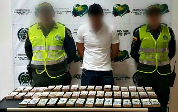 El capturado fue dejado a disposición de la autoridad donde un juez de garantías le legalizó su captura. CORTESÍA POLICÍA ANTIOQUIA