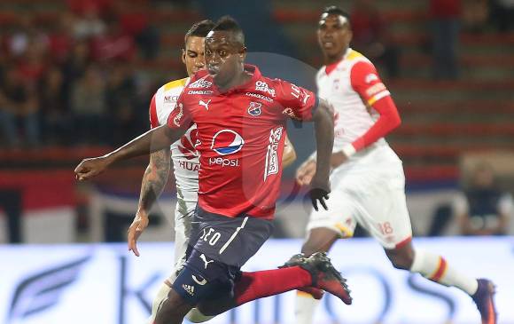 Solo hasta hoy se conocerá si el delantero puede estar con DIM en el duelo de vuelta por Superliga. FOTO manuel saldarriaga 