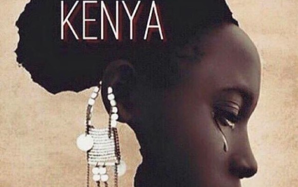 Esta imagen se viralizó en redes sociales después de la masacre de 148 estudiantes cristianos en la Universidad Garissa en Kenia. 
