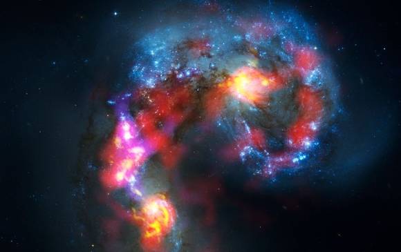 Galaxias de la Antena. Foto ESO