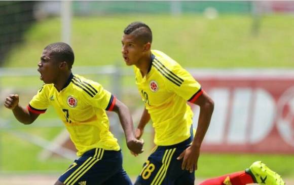Deiber Caicedo y Deyman Cortés, las cartas de gol de Colombia en el Mundial sub-17. FOTO Colfútbol
