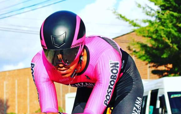 Por Colombia, Molano dejó huella en la pista, al ser campeón panamericano, ahora lucha por hacerlo en la ruta. FOTO CORTESÍA
