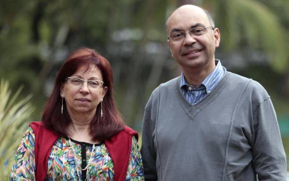 La arquitecta Liana Vallicelli y el ingeniero civil Cléver Teixeira de Almeida. FOTO Manuel Saldarriaga