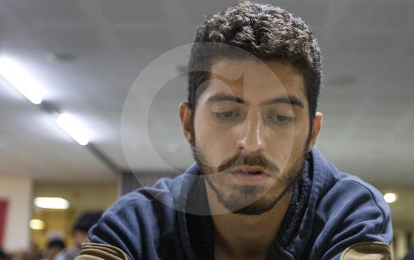 La concentración de Bernardo Andrés Henao, protagonista del torneo internacional en Medellín. FOTO Julio César Herrera