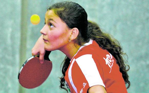 Manuela Echeverri es campeona infantil nacional y es la cuota de Rionegro y Antioquia en Asunción. FOTO JUAN ANTONIO SÁNCHEZ