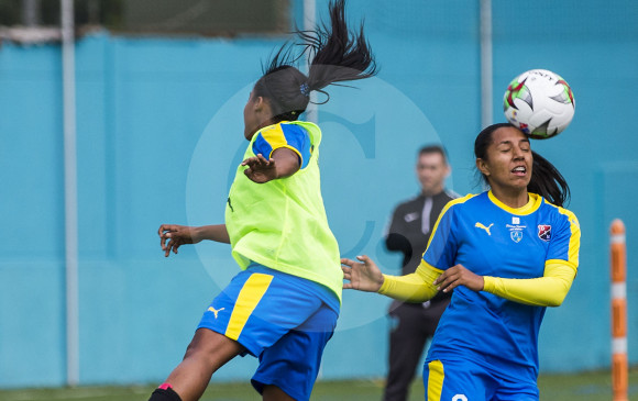Manuela Vanegas (2), zaguera del Medellín. La tercera edición de la Liga tendrá 20 equipos en acción. FOTO julio Herrera 