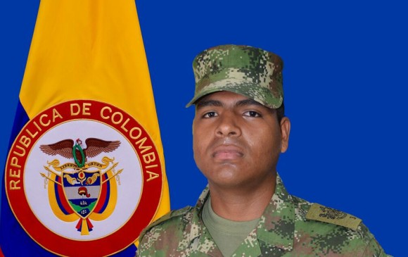 El soldado profesional Enríquez Albín murió en los hechos. FOTO CORTESÍA EJÉRCITO.