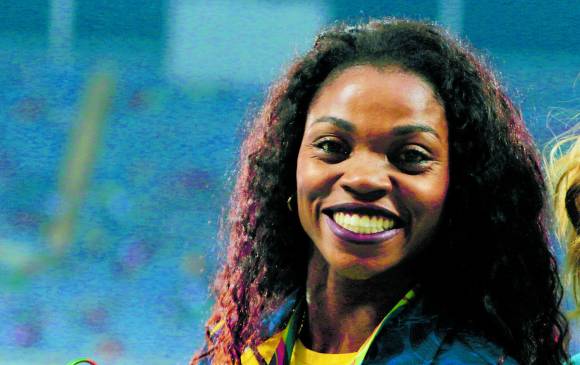 El 15 de agosto fue el día en el que recibió la medalla, uno después de la noche de la gran gesta de Ibargüen FOTO colprensa 