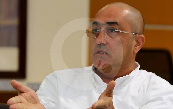 A finales de agosto pasado, el gobernador Luis Pérez dijo en entrevista de EL COLOMBIANO que el caso del secretario de Planeación estaba en “cuidados intensivos”. FOTO Julio C. Herrera