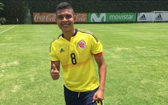 Yadir Meneses llegó de la provincia a una de las canteras grandes del fútbol colombiano, el Envigado. FOTO cortesía Envigado