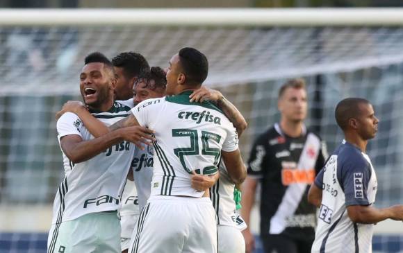 Miguel Ángel Borja aporta en el título del Palmeiras en el torneo brasileño. FOTO EFe