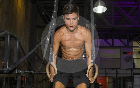 Sebastián Morales, el saltador antioqueño que fortalece su preparación con trabajo de gimnasio para mejorar potencia, fuerza y velocidad. FOTO: Juan Antonio Sánchez