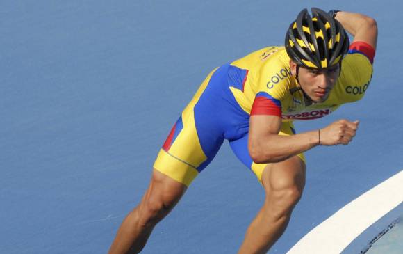 Pedro Causil, oro en los 500 metros. FOTO Luis Ramírez