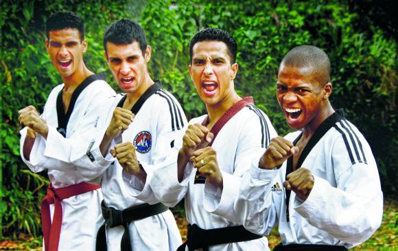 Jeison Rivera, Juan David Vélez, Duván Torres y Román Mosquera. FOTO Mario Valencia