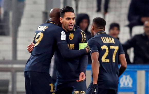 Falcao anotó un gol en el encuentro del domingo ante Marsella. FOTO Reuters