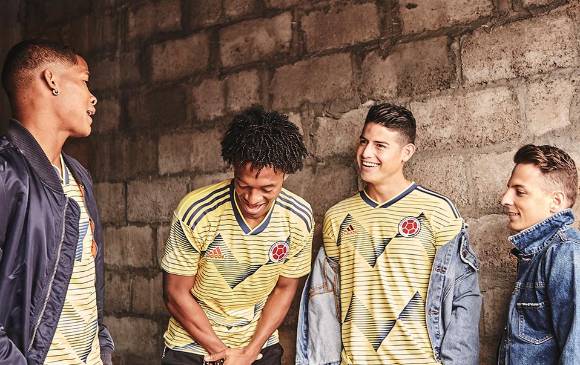 Fotografías de la campaña de la nueva camiseta de la Selcción Colombia. FOTO FCF COLOMBIA