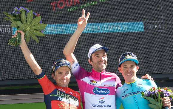 Domenico Pozzovivo - Thibaut Pinot - Miguel Ángel López FOTO AFP