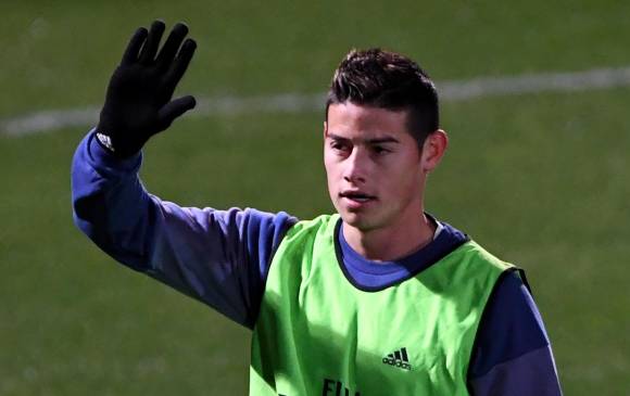 James se reportó con doblete el pasado 3 de enero, ante Sevilla, y empezó a subir su nivel. La lesión lo detuvo. FOTO afp