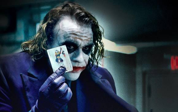 Heath Ledger interpretó al payaso demente en la película El caballero de la noche de 2008. FOTO Cortesía