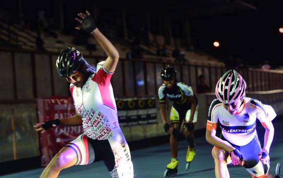 Kerstinck Sarmiento, de Magdalena, ganó una de las pruebas en el selectivo, en duelo ante Jessica Urrego, de Antioquia. FOTO luis ramírez.
