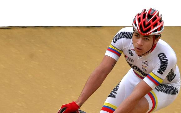 Santiago Ramírez ganó el oro en el kilómetro detenido del Panamericano de pista. FOTO juan antonio sánchez