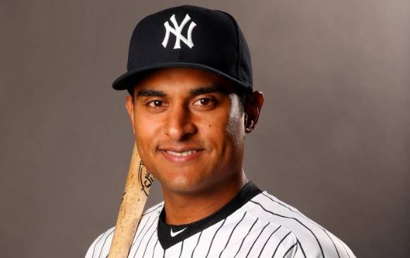 El pelotero barranquillero Dónovan Solano es el primer colombiano en jugar en los Yankees de Nueva York. FOTO COLPRENSA