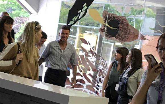 A David Beckham se le vio en las calles de Medellín