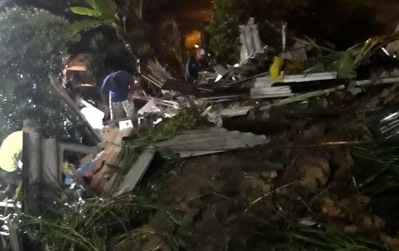 La vivienda quedó completamente destruída. FOTO CORTESÍA TWITTER DESPIERTAANT