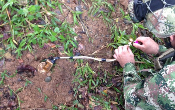 Ejército evita atentado con mina antipersonal en Norte de Santander