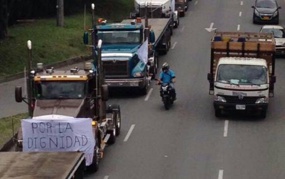 La caravana caionera genró congestiones en la Autopista Sur y la Avenida Regional. FOTO CORTESÍA DRIDEN VALLEJO