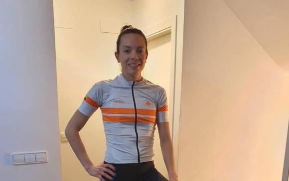 Carolina Upegui, la antioqueña que comparte éxitos en patinaje como el ciclismo. FOTO cortesía Colnago Team 