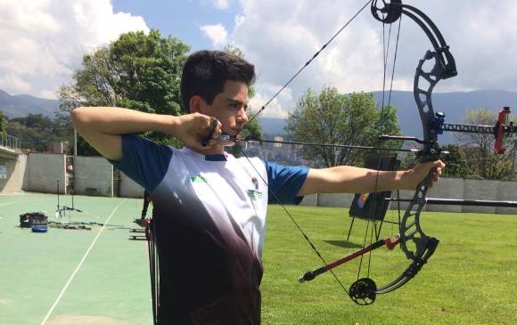Segundos Juegos para David Arenas Maldonado. El año pasado, en Andes, ganó un bronce y un oro en arco. FOTO cortesía Inder