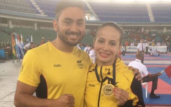 Paula Ruiz ganadora del oro en su categoría. FOTO Cortesía