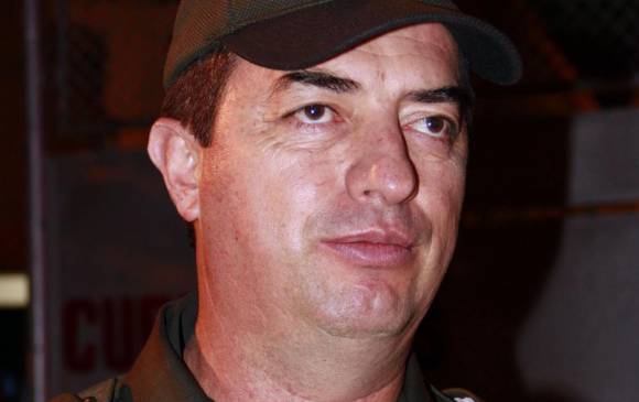 El general de la policía Fabio Alejandro Castañeda y el mayor retirado Jorge Durán Argüelles. FOTO COLPRENSA