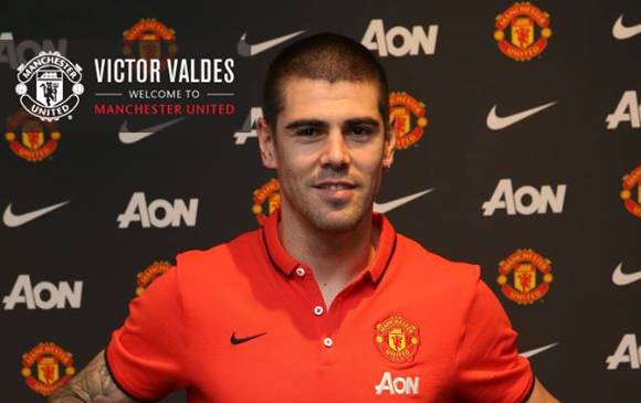 Valdés llega al equipo de Falcao García por 18 meses con opción de un año más. FOTO CORTESÍA MANCHESTER UNITED