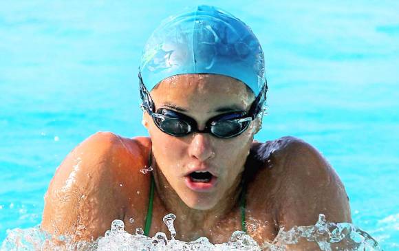 Luisa Fernanda competirá en 50, 100 y 200 metros pecho. FOTO julio césar herrera
