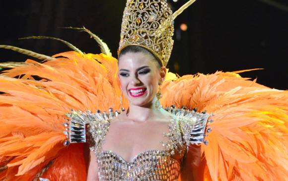 Cristina Felfle Fernández De Castro, la reina del carnaval 2015. FOTO COLPRENSA