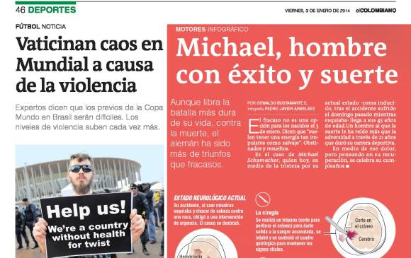 La vida deportiva del heptacampeón contada en estas páginas días después del suceso.
