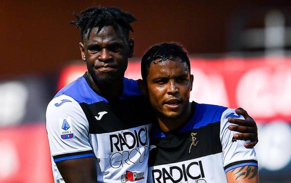 Luis Fernando Muriel es titular con Atalanta. Su compañero Duván Zapata es suplente. FOTO ARCHIVO EFE