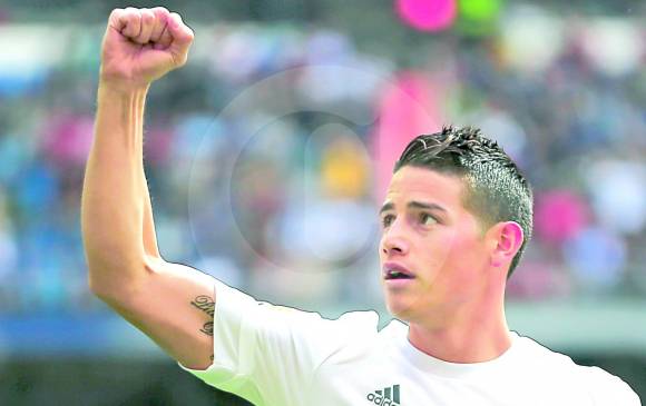 James siempre se ha mostrado contento y deseoso de seguir con el Real Madrid. Todo depende de su pretemporada. FOTO afp