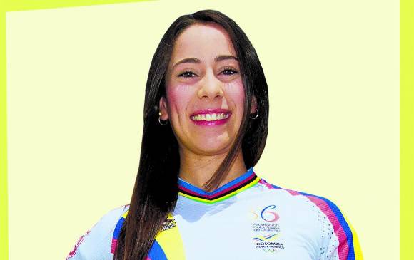 La antioqueña Mariana Pajón luce feliz. Sus triunfos en 2014 la ratificaron como la mejor bicicrosista del mundo. FOTO edwin bustamante