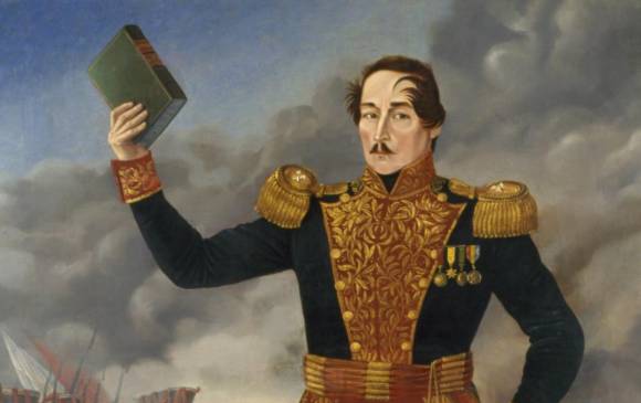 El retrato de Simón Bolívar sale por última vez del Perú. Foto: Colprensa