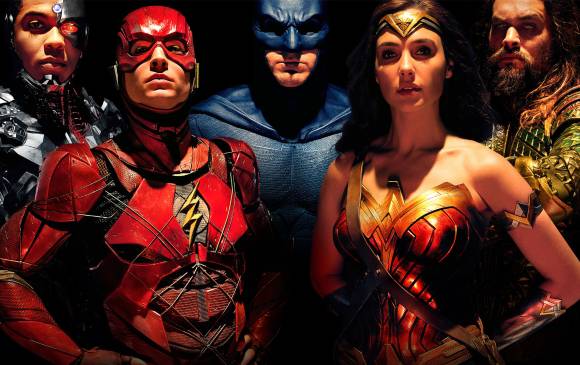 Cyborg, Flash, Batman, La mujer maravilla, Acuaman y Superman estarán en La Liga de la Justicia. FOTO Cortesía