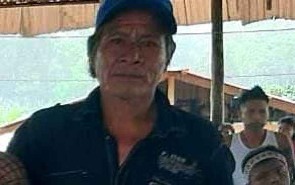 Miguel Tapí Rito, líder indígena de Bahía Solano asesinado el 3 de diciembre. FOTO CUENTA DE TWITTER @ALCALDÍABAHIA