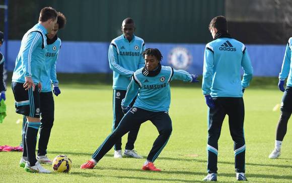 El atacante colombiano ya fue inscrito por el Chelsea para la Champions League, donde el próximo partido será ante el París Saint Germain. FOTO CORTESÍA CHELSEA FC