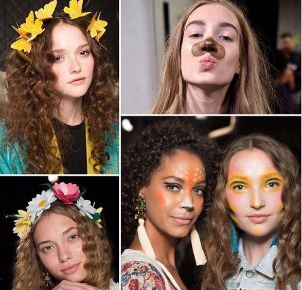 Desigual publicó en su cuenta de Instagram algunos de los looks que lucieron las modelos. 