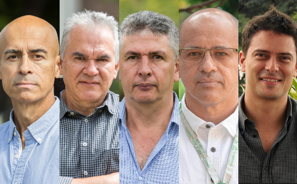 Gustavo Cabrera - John Jairo Agudelo Ospina - Carlos Alberto Echeverri Londoño - Iván Sarmiento Ordosgoitia - Carlos David Montoya