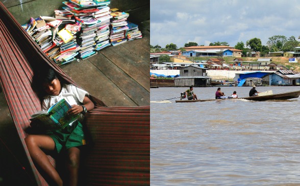 Aunque la mayoría de los niños indígenas de las comunidades ribereñas tienen educación, los costos para viajar a Leticia son altísimos, por lo que faltan a clase con regularidad. FOTOS Archivo y Róbinson Sáenz